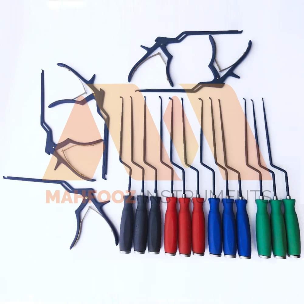 Mis lumbar spine surgery Bayonet Spinal Currette and Kerrison Rongeur 17 Pcs