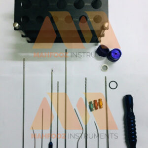 liposuction cannula set with syringe rack