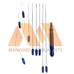 Liposuction Cannula Set Of 10 Pcs With Handle